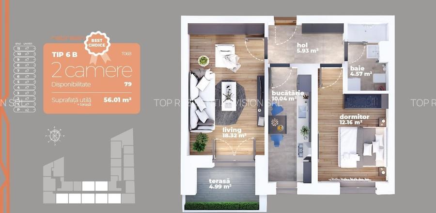 AP 2 CAM. DECOMANDAT - IDEAL LOCUINTA/INVESTITIE. AUCHAN TITAN! - 3