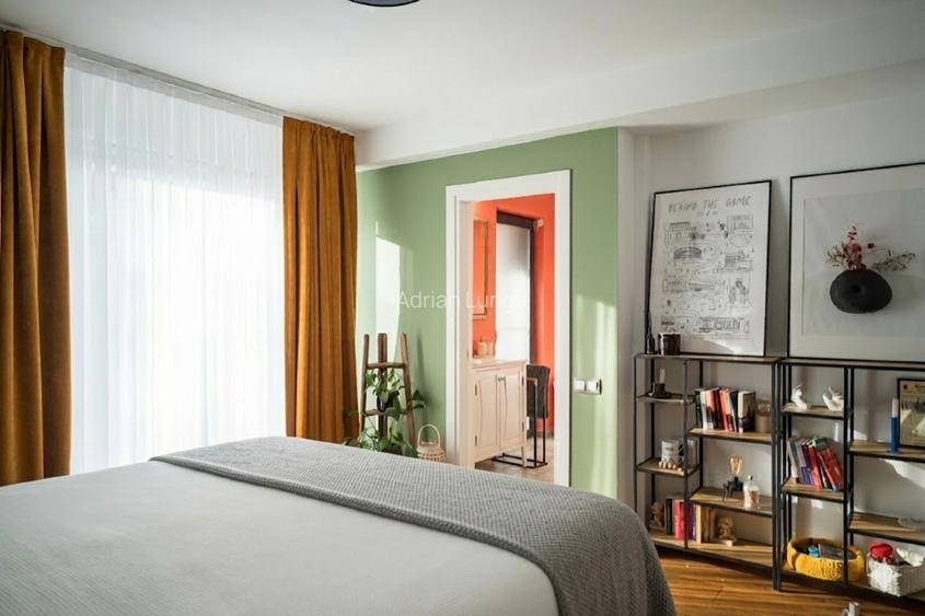 Duplex vanzare 2 nivele cu gradina privata la statie metrou Straulesti - 9