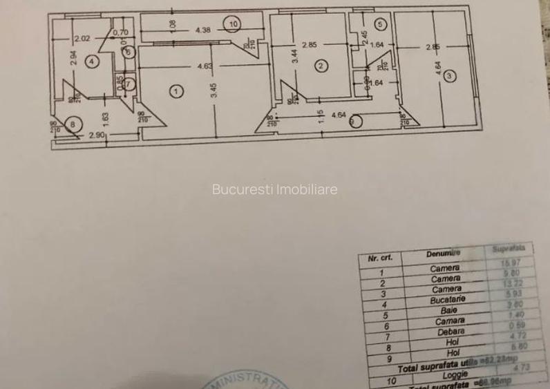 Apartament de 3 Camere,Titan Metrou,bl.reabilitat,Amenajat,Liber - 8