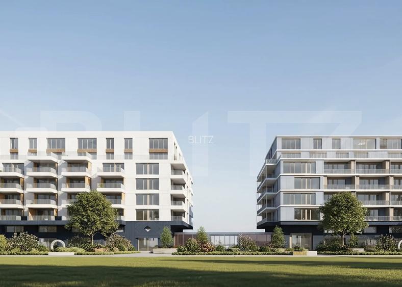 Comision 0 ! Ray by Hexagon - 3 camere, 74 mp, 2 Bai, Terasa 18 mp - 4