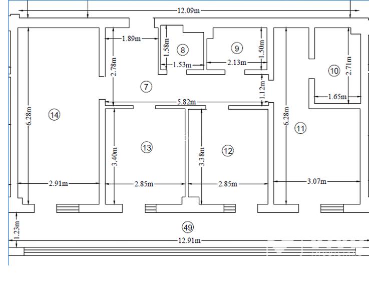 Ap spatios pe etaj intermediar. 3 camere, 87mp INTABULAT – Pacurari - 9