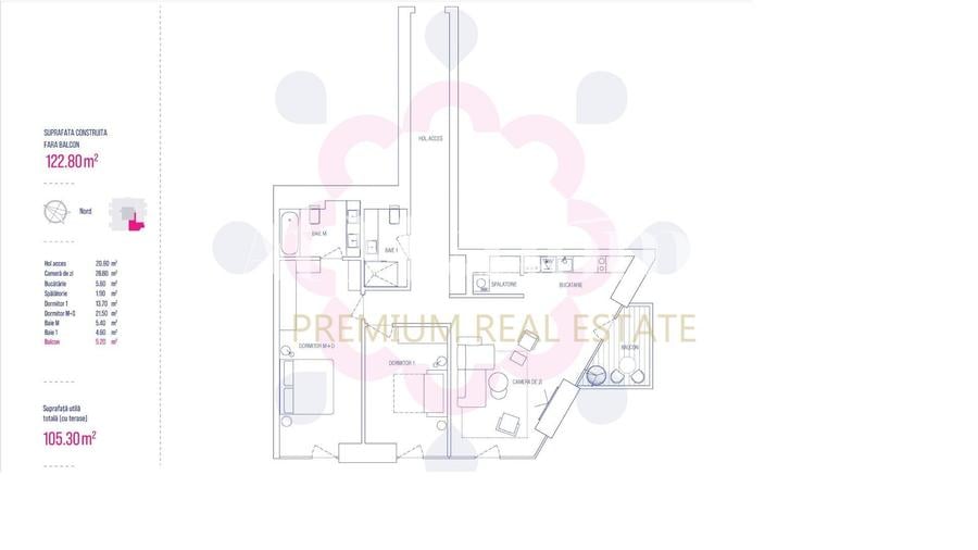 Apartament NOU impresionant cu 3 camere/ complex rezidential One Verdi Park - 1
