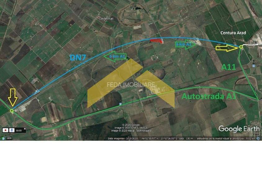 Teren extravilan vanzare pe DN7 langa Hanul de la Rascruce - 2