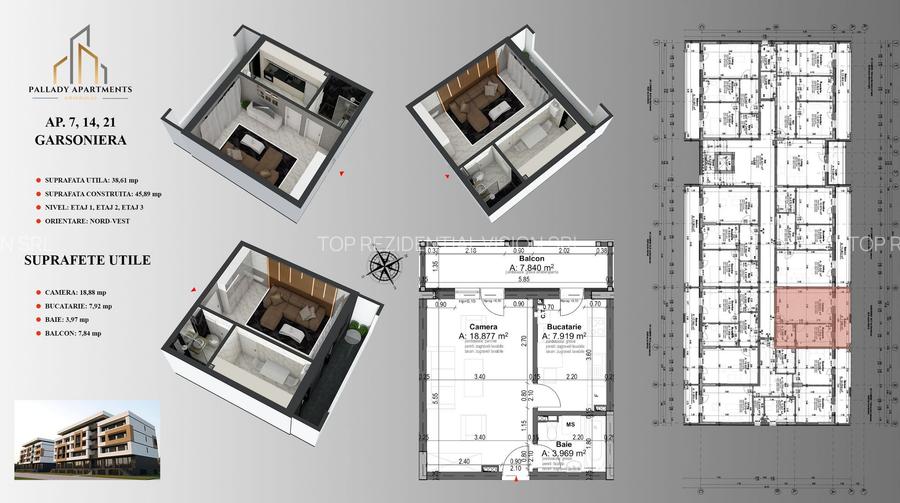 Garsoniera in bloc premium - 3