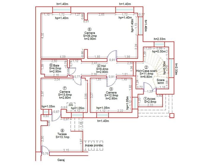 Circumvalatiunii | Casa individuala | 6 camere | Garaj - 34