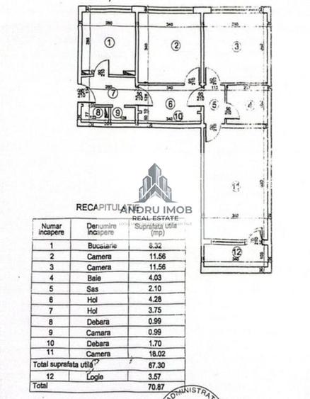 Apartament 3 Camere Decomandat, etaj 2/10 – Grand Arena/Turnu Măgurele - 16