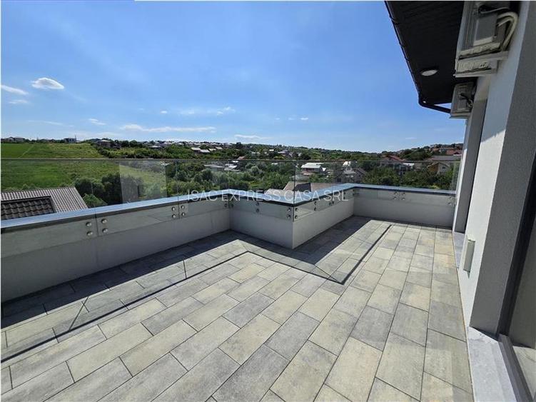 De inchiriat: Penthouse 4 camere 118 mp - etaj 3/3 | Terasa 19,2 mp. 3,8 km fata - 34
