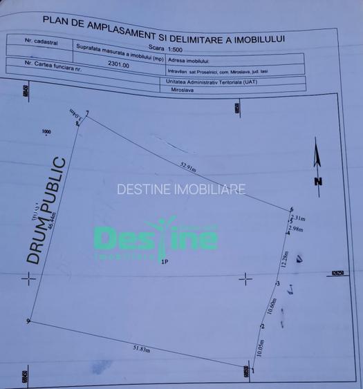 PROSELNICI -  MIROSLAVA, PARCELA DE TEREN DE 2.031 MP - 2