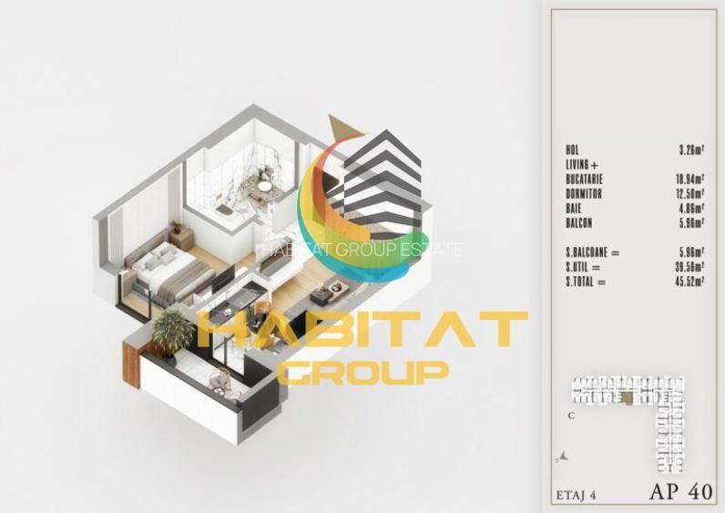 Pallady 2 camere tip studio 48 mp LUX langa Parcul Teilor - 8