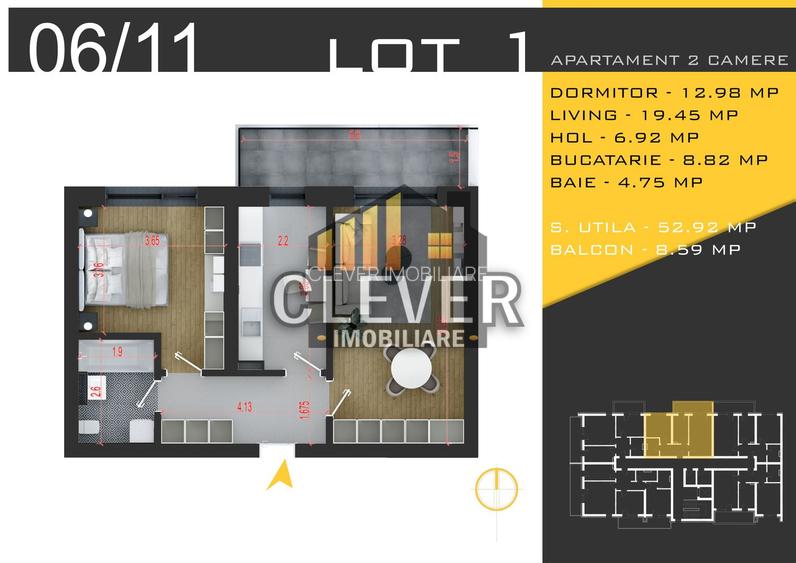 2 Camere Decomandat în Pallady | Finisaje la Alegere & 0% Comision - 1