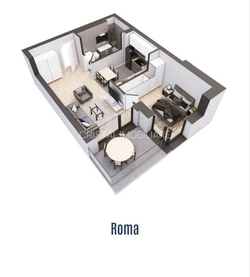 Apartament -Studio Dublu, City Point Aviatiei Faza 2, Anul 2026 - 6