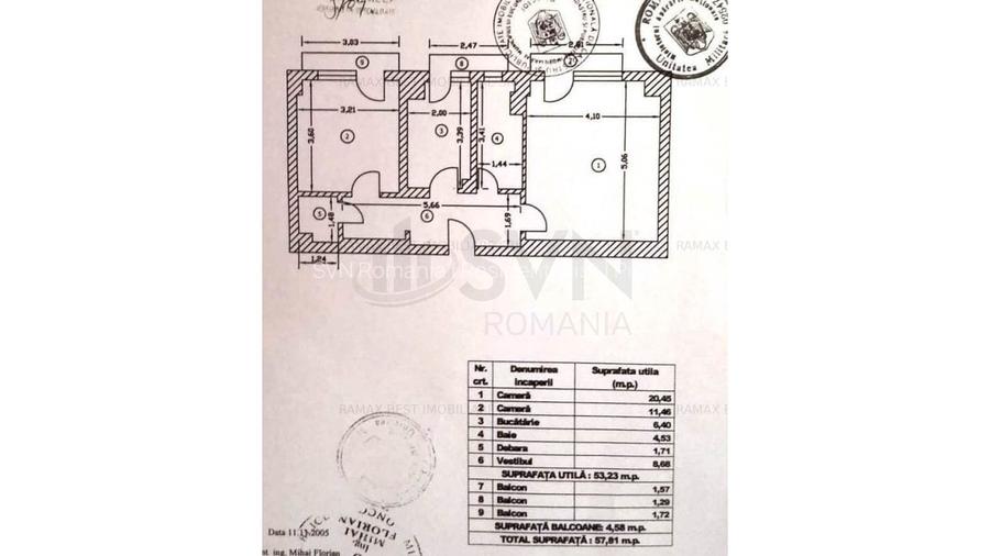 REA1023850 Apartament 2 camere cu 3 balcoane pe Bulevardul Decebal - 8