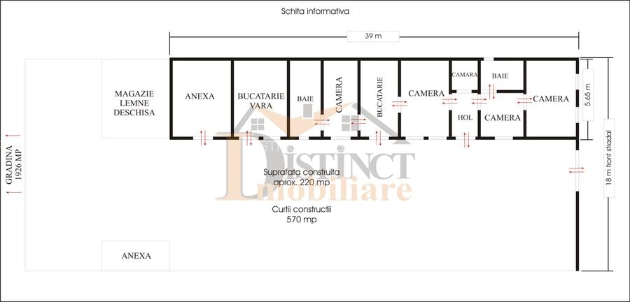 Casă in stil săsesc, 5 camere, 2500 mp teren, Bod zonă centrală. - 10