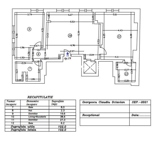 Apartament 3 Camere | Zona Obor - Str. Otesani Tei |Premium|Parcare - 8