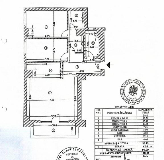 Apartament 3 camere etaj 1 Finisaje Premium | Terasa Popa Nan 2007 - 19