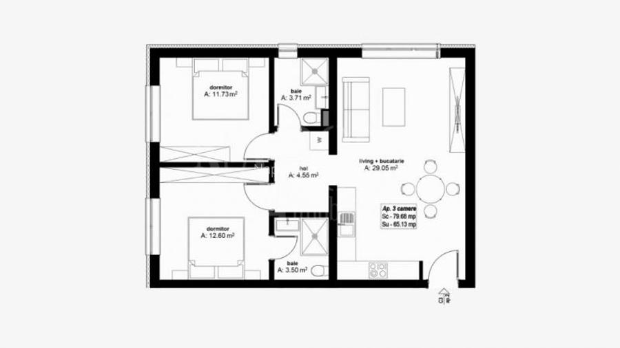 Apartament 3 camere de vanzare in Oncea Oradea, Oradea... - Comision 0% - 8