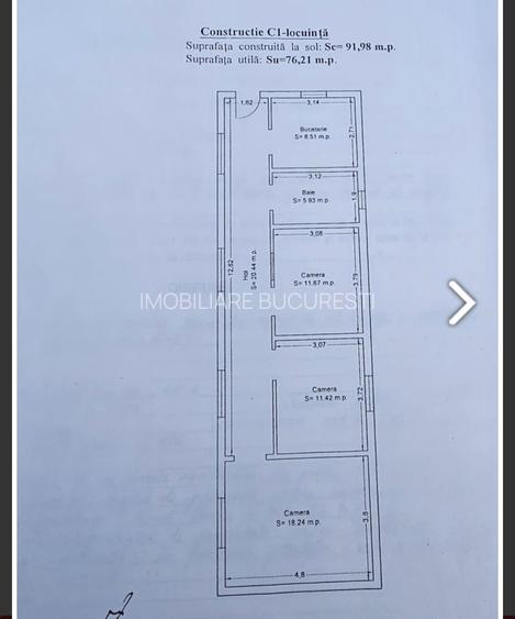 Casa in Ovidiu, 92 mp,  teren 319 mp, constructie 2003 - 12
