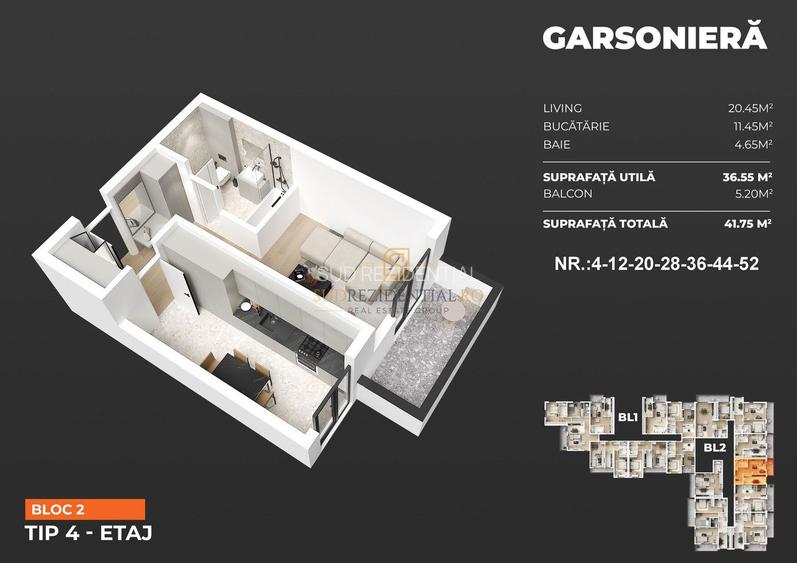 Garsoniera noua in ansamblu rezidential, Popesti-Lerodeni,acces metrou - 1