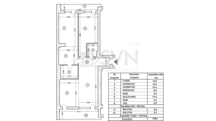 REA1028434 Apartament 3 Camere I Residence 5 Pipera I Prima Inchiriere - 12