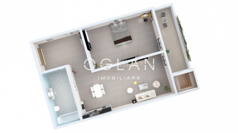 Studio , 43.63 mp utili + balcon - Zona Lacul lui Binder - 5