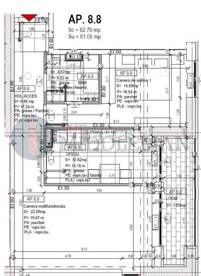 Apartament tip decomandat   cu 2 camere langa  Mall Veranda - COMISION 0 %. - 1