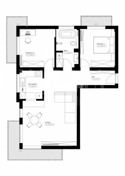 Apartament 3 camere de vanzare in Floresti - 11