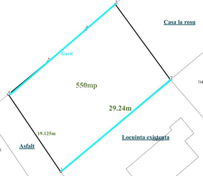 Teren 550mp Paradisul Verde, cu Autorizatie de Constructie si utilitati - 1