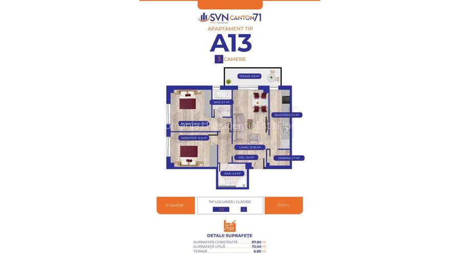 REA1026527 3 camere Aviatiei I bloc nou I locatie premium - 11