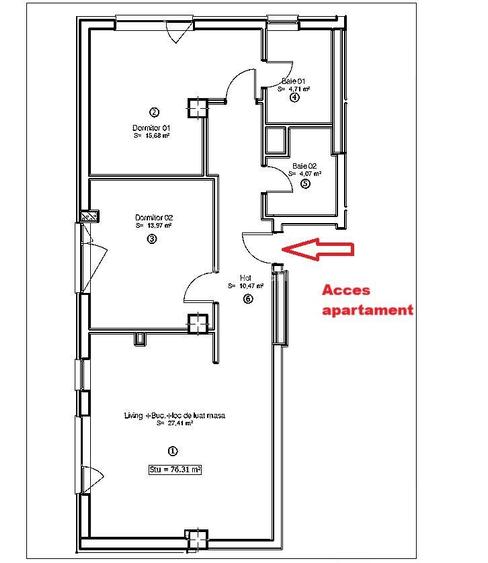 Apartament 3 camere + parcare - Vivalia Complexul Studentesc - 1