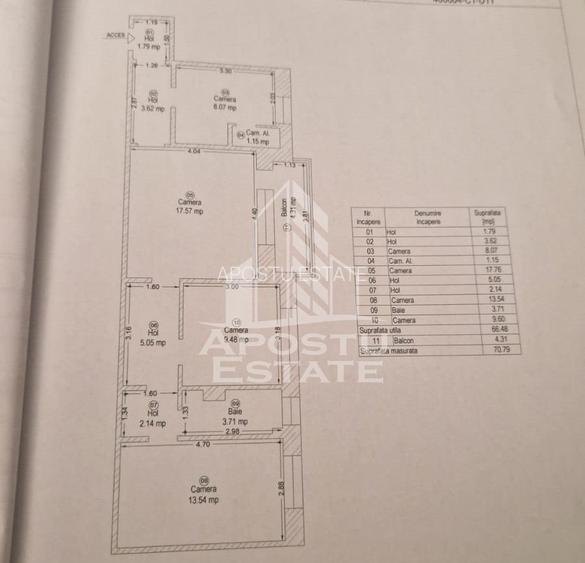 Apartament cu 3 camere, decomantat, etajul 2 , zona Spitalul Judetean - 18