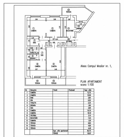 Apartament 4 camere decomandat, 102 mp, langa Metrou Obor - 1