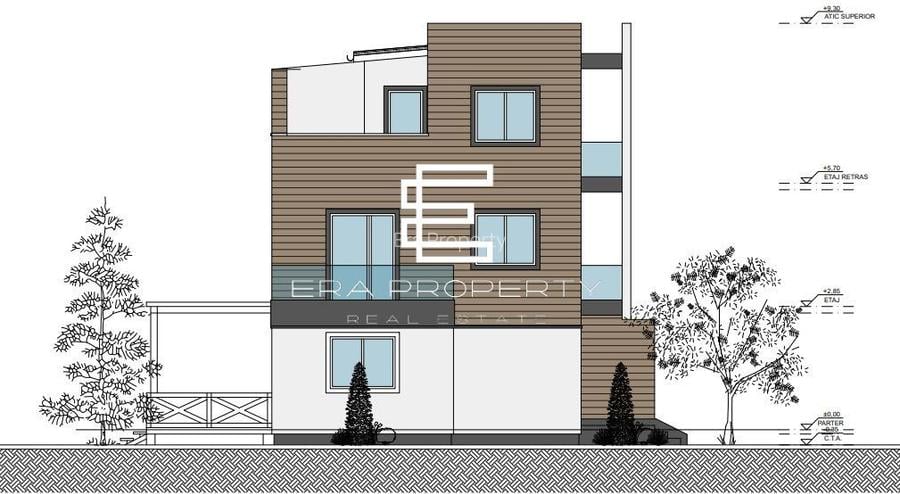 Casă modernă în Sibiu 13Omp utili – etaj retras, terase -teren 255 mp - 5