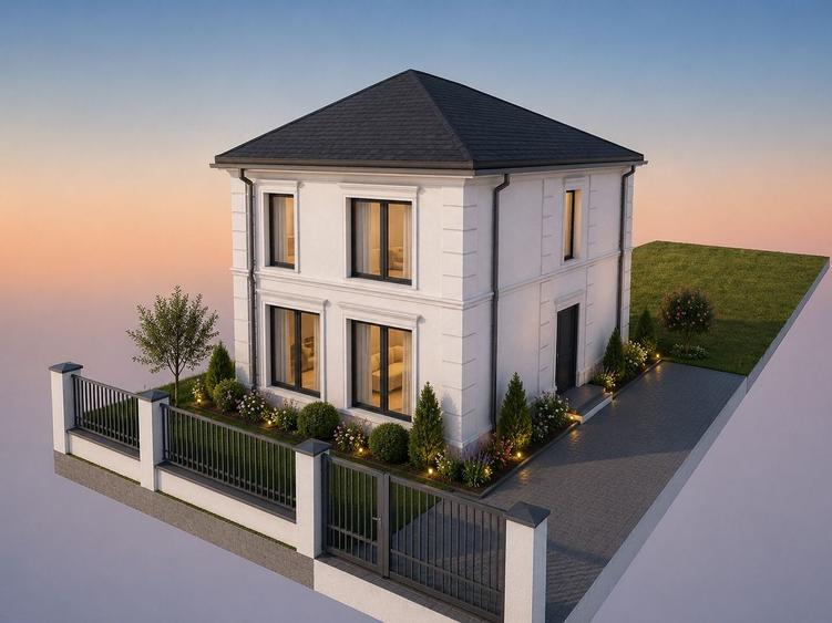 Casă premium la cheie – Zona Lipovei | teren 375 mp