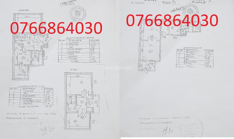 Brâncoveanu, proprietate 2 case, 5 camere, 2 bucătării, 2 băi, 105utili, 45curte - 15