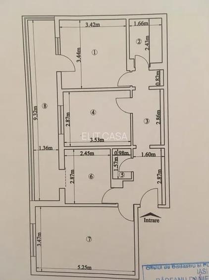 Apartament 3 camere, decomandat, zona Frumoasa - 7