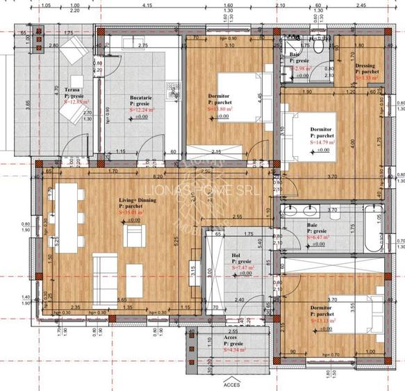 Casa 4 camere 109 mp-teren 453 mp-terasa-Zona Valea Ghinzii - 2