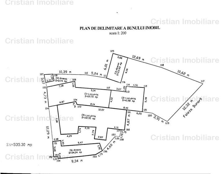DESCHIDERE 12m la FALEZA DUNARII , Teren 535mp - 2