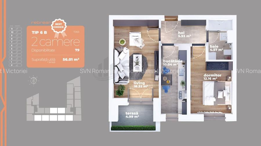 REA1018568 Apartament 2 camere I Sun Rebreanu I Titan - 2