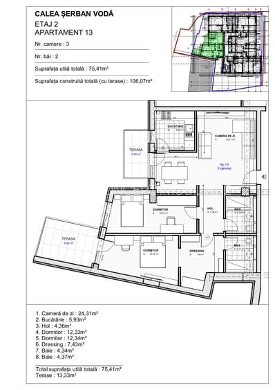 Parcul Carol - Tineretului vanzare apartament 3 camere - 2