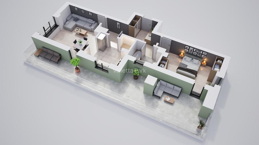 Apartament 2 camere, spatios, ansamblu modern si privat - 2