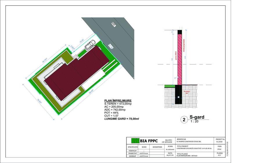 Teren cu autorizatie de construire P+2+M - zona Colentina - 13