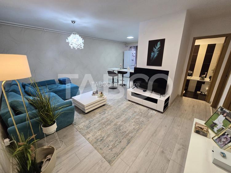 Apartament 3 camere de vanzare decomandat mobilat utilat Tilisca Sibiu - 2