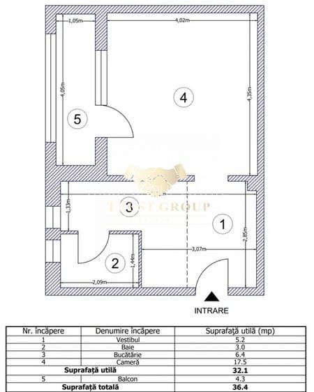 Garsoniera Pacii | Langa metrou | - 8