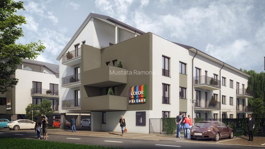 Apartament 3 cam.FINALIZAT+GRADINA PRIVATA- Color Pallady , metrou 900 m - 14