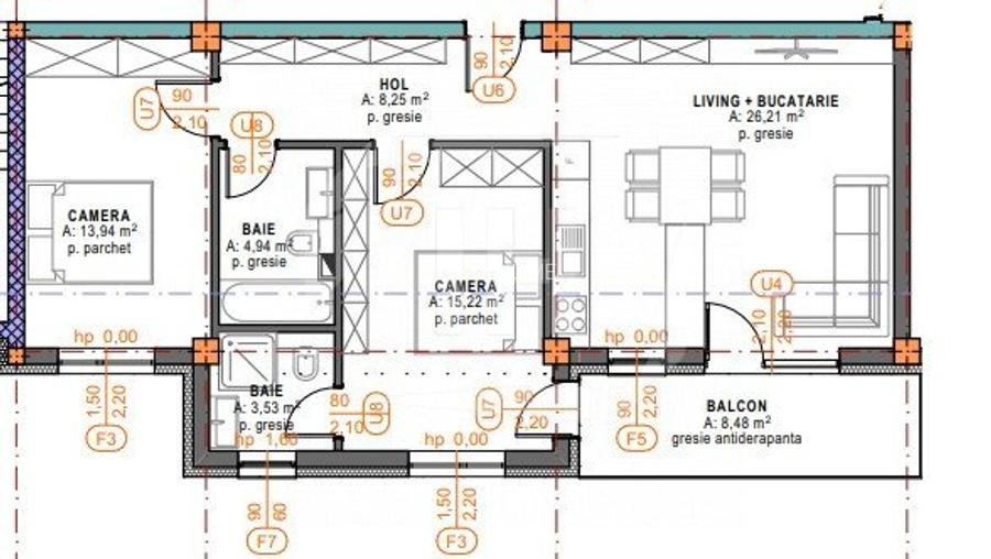 Apartament 3 camere, etajul 1, in ansamblu rezidential - 5