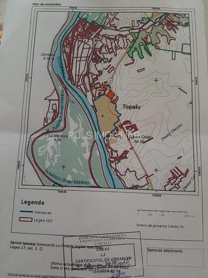 Topalu - Teren intravilan , 3000 mp , aproape de Soseaua Principala , utilitati - 6