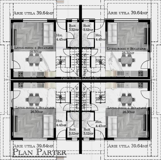 Case/Vile P+1E+M | 158 mp utili/locuință | Dobroești,Doinei, Ilfov | DEZVOLTATOR - 7