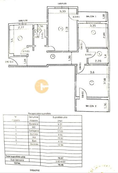 CHIRIE: 3 Camere Decomandat | Valea Lupului – Confort și Spațiu Generos - 1