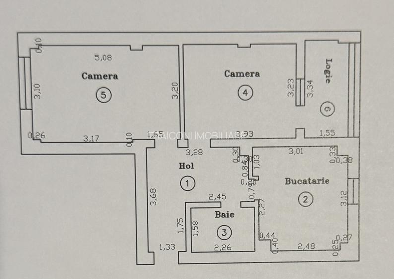 Apartament 2 camere de închiriat Girocului, 53 mp, centrală proprie, 0% comision - 19