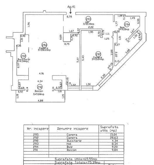 Ansamblul Rezidential RING. Apartament cu 2 camere, foarte SPATIOS, terasa MARE - 1